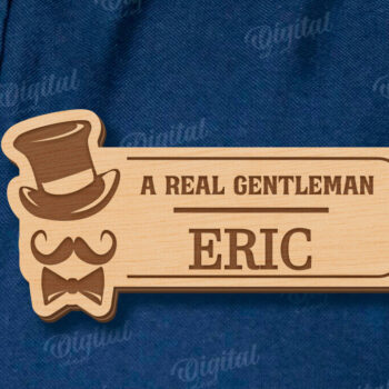 Intra απο ξύλο plywood 3mm-4mm πάχος - Ετικέτα για την Ημέρα του Πατέρα Δίασταση 30x20 cm INTRAFABR-120041855 - Image 1