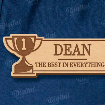 Intra απο ξύλο plywood 3mm-4mm πάχος - Ετικέτα για την Ημέρα του Πατέρα Δίασταση 30x20 cm INTRAFABR-120041965 - Image 1