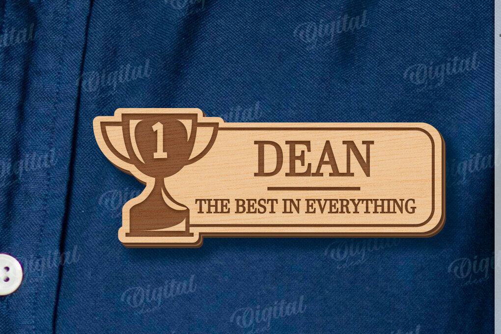 Intra απο ξύλο plywood 3mm-4mm πάχος - Ετικέτα για την Ημέρα του Πατέρα Δίασταση 30x20 cm INTRAFABR-120041965