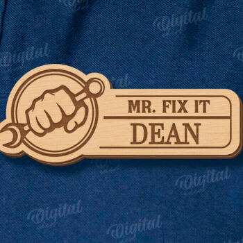 Intra απο ξύλο plywood 3mm-4mm πάχος - Ετικέτα για την Ημέρα του Πατέρα Δίασταση 30x20 cm INTRAFABR-120042181 - Image 1