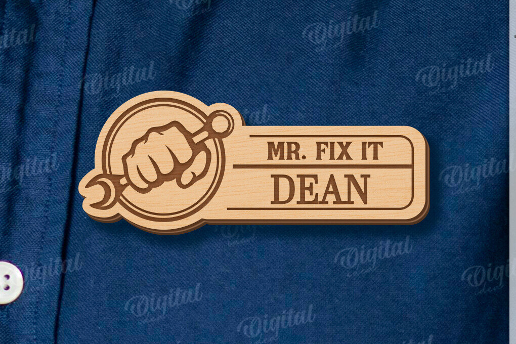 Intra απο ξύλο plywood 3mm-4mm πάχος - Ετικέτα για την Ημέρα του Πατέρα Δίασταση 30x20 cm INTRAFABR-120042181