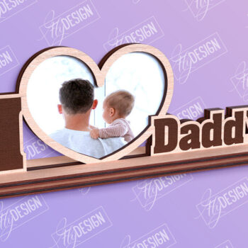 Intra απο ξύλο plywood 3mm-4mm πάχος - Πακέτο σχεδίασης κορνίζας για την ημέρα του πατέρα Δίασταση 20x25 cm INTRAFABR-96213060 - Image 6