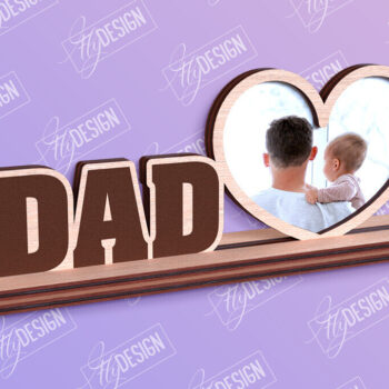 Intra απο ξύλο plywood 3mm-4mm πάχος - Πακέτο σχεδίασης κορνίζας για την ημέρα του πατέρα Δίασταση 20x25 cm INTRAFABR-96213060 - Image 9