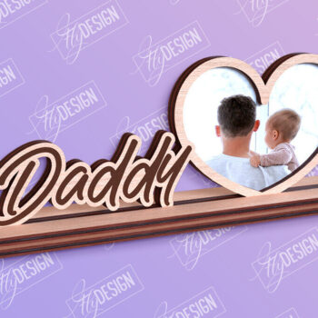 Intra απο ξύλο plywood 3mm-4mm πάχος - Πακέτο σχεδίασης κορνίζας για την ημέρα του πατέρα Δίασταση 20x25 cm INTRAFABR-96213060 - Image 10