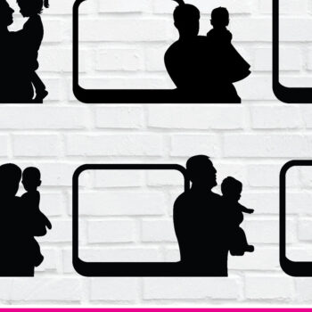 Intra απο ξύλο plywood 3mm-4mm πάχος - Κορνίζα για την Ημέρα του Πατέρα με Laser Cut Δίασταση 20x25 cm INTRAFABR-76880603 - Image 1