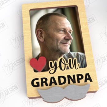 Intra απο ξύλο plywood 3mm-4mm πάχος - Μαγνήτης Φωτογραφίας για την Ημέρα του Πατέρα | Ιδέα δώρου Δίασταση 20x20 cm INTRAFABR-118825048 - Image 1