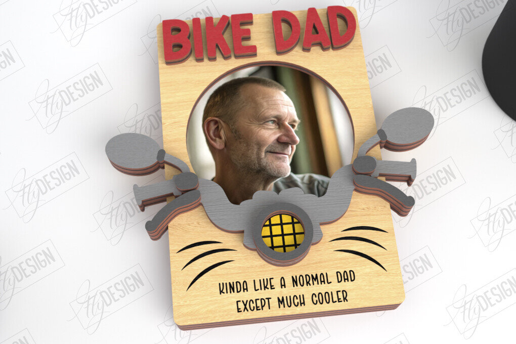 Intra απο ξύλο plywood 3mm-4mm πάχος - Μαγνήτης Φωτογραφίας για την Ημέρα του Πατέρα | Ιδέα δώρου Δίασταση 20x20 cm INTRAFABR-118684530