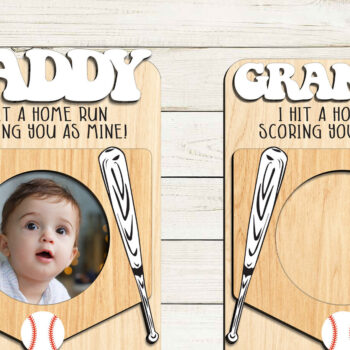 Intra απο ξύλο plywood 3mm-4mm πάχος - Πλαίσιο για την Ημέρα του Πατέρα Magnet  Δίασταση 20x25 cm INTRAFABR-98286284 - Image 2