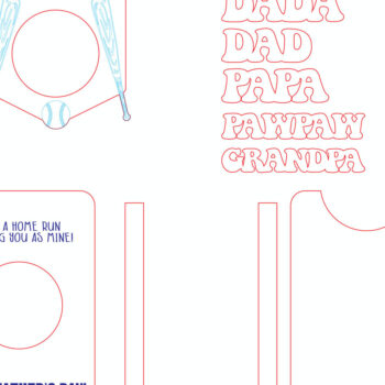 Intra απο ξύλο plywood 3mm-4mm πάχος - Πλαίσιο για την Ημέρα του Πατέρα Magnet  Δίασταση 20x25 cm INTRAFABR-98286284 - Image 4