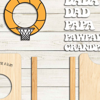 Intra απο ξύλο plywood 3mm-4mm πάχος - Πλαίσιο για την Ημέρα του Πατέρα Magnet  Δίασταση 20x25 cm INTRAFABR-98286689 - Image 3