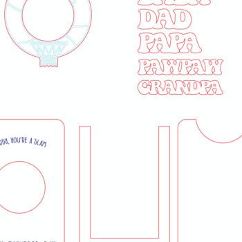 Intra απο ξύλο plywood 3mm-4mm πάχος - Πλαίσιο για την Ημέρα του Πατέρα Magnet  Δίασταση 20x25 cm INTRAFABR-98286689 - Image 4