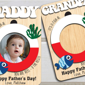 Intra απο ξύλο plywood 3mm-4mm πάχος - Πλαίσιο για την Ημέρα του Πατέρα Magnet  Δίασταση 20x25 cm INTRAFABR-98286213 - Image 1