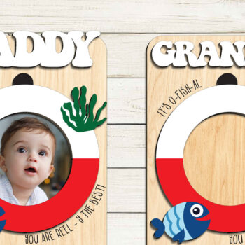 Intra απο ξύλο plywood 3mm-4mm πάχος - Πλαίσιο για την Ημέρα του Πατέρα Magnet  Δίασταση 20x25 cm INTRAFABR-98286213 - Image 2