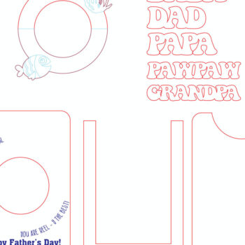 Intra απο ξύλο plywood 3mm-4mm πάχος - Πλαίσιο για την Ημέρα του Πατέρα Magnet  Δίασταση 20x25 cm INTRAFABR-98286213 - Image 4