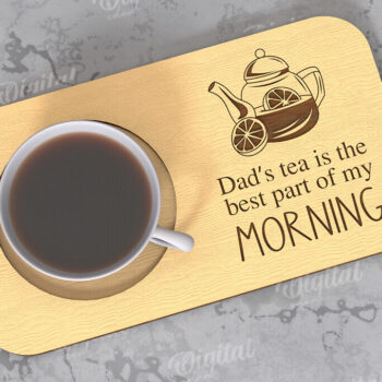 Intra απο ξύλο plywood 3mm-4mm πάχος - Δίσκος σερβιρίσματος για την Ημέρα του Πατέρα Δίασταση 30x20 cm INTRAFABR-119613993 - Image 1