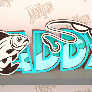 Intra απο ξύλο plywood 3mm-4mm πάχος - Πακέτο σχεδίασης πινακίδας για την ημέρα του πατέρα Δίασταση 30x20 cm INTRAFABR-97099523 - Image 5