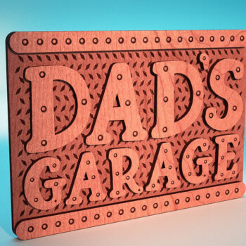 Intra απο ξύλο plywood 3mm-4mm πάχος - Πινακίδα για την Ημέρα του Πατέρα Laser Cut | Εσχάρα Δίασταση 30x20 cm INTRAFABR-64199911 - Image 1