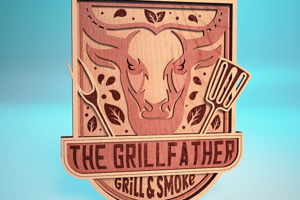 Intra απο ξύλο plywood 3mm-4mm πάχος - Πινακίδα για την Ημέρα του Πατέρα Laser Cut  | Σπίτι Δίασταση 30x20 cm INTRAFABR-66112585