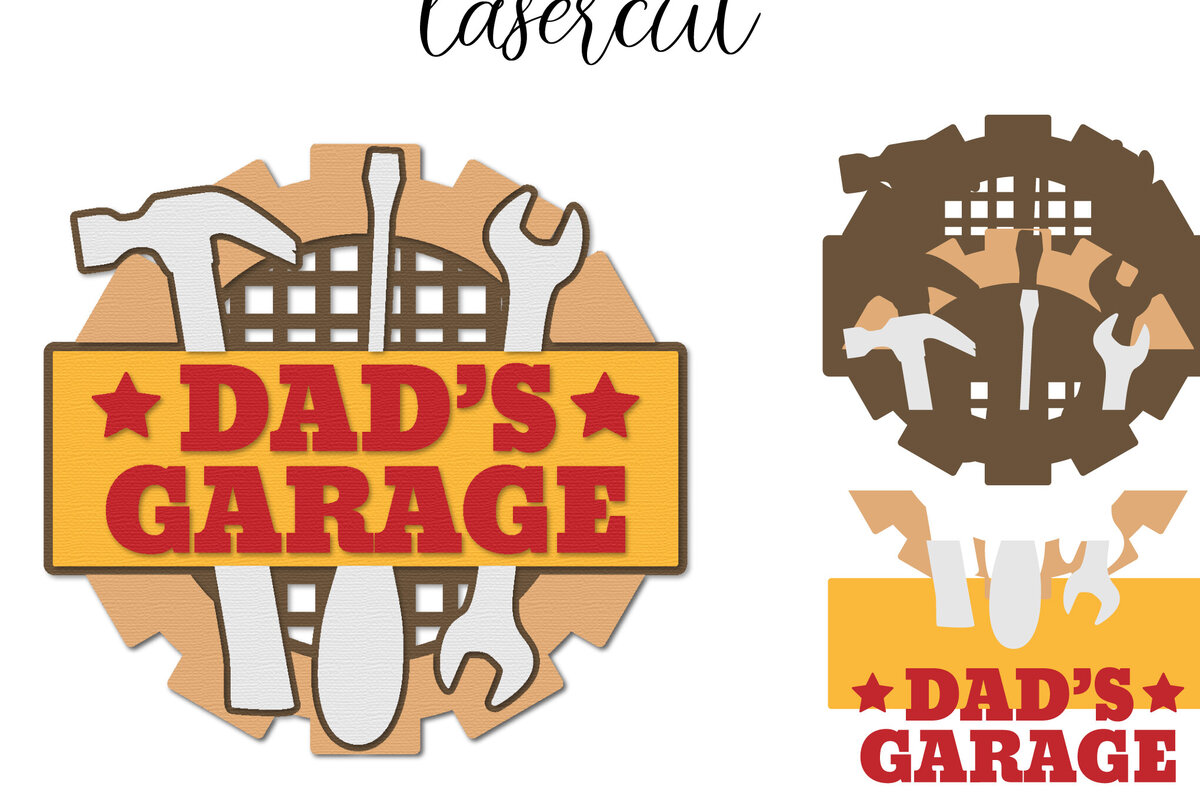 Intra απο ξύλο plywood 3mm-4mm πάχος - Σημάδι λέιζερ για την ημέρα του πατέρα Δίασταση 30x20 cm INTRAFABR-122550178