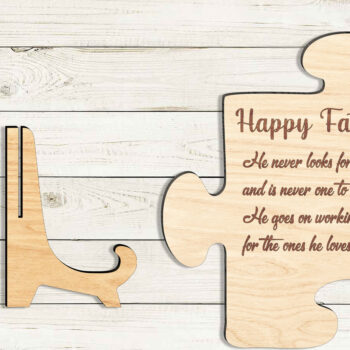 Intra απο ξύλο plywood 3mm-4mm πάχος - Πινακίδα για τη γιορτή του πατέρα Decor-Break Jhon Δίασταση 30x20 cm INTRAFABR-96160514 - Image 2