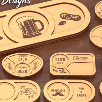 Intra απο ξύλο plywood 3mm-4mm πάχος - Πακέτο σνακ για την Ημέρα του Πατέρα | CNC Δίασταση 20x20 cm INTRAFABR-119309079 - Image 1