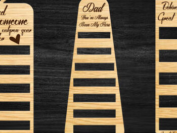 Intra απο ξύλο plywood 3mm-4mm πάχος - Πατέρα Γραβάτα Lacer Cute Δίασταση 20x20 cm INTRAFABR-98084445 - Image 1