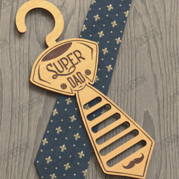 Intra απο ξύλο plywood 3mm-4mm πάχος - Γραβάτα για την Ημέρα του Πατέρα | Κρεμάστρα γραβάτας Δίασταση 20x20 cm INTRAFABR-119069832 - Image 1