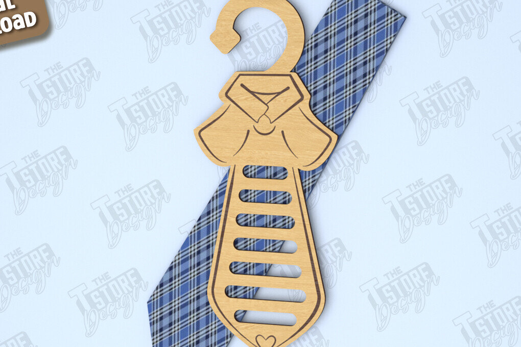 Intra απο ξύλο plywood 3mm-4mm πάχος - Γραβάτα για την Ημέρα του Πατέρα | Κρεμάστρα γραβάτας Δίασταση 20x20 cm INTRAFABR-119067666