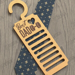 Intra απο ξύλο plywood 3mm-4mm πάχος - Γραβάτα για την Ημέρα του Πατέρα | Κρεμάστρα γραβάτας Δίασταση 20x20 cm INTRAFABR-119069825