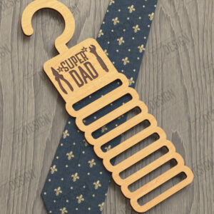 Intra απο ξύλο plywood 3mm-4mm πάχος - Γραβάτα για την Ημέρα του Πατέρα | Κρεμάστρα γραβάτας Δίασταση 20x20 cm INTRAFABR-119069827