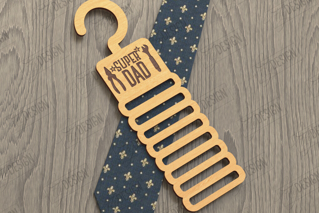 Intra απο ξύλο plywood 3mm-4mm πάχος - Γραβάτα για την Ημέρα του Πατέρα | Κρεμάστρα γραβάτας Δίασταση 20x20 cm INTRAFABR-119069827