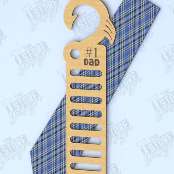 Intra απο ξύλο plywood 3mm-4mm πάχος - Γραβάτα για την Ημέρα του Πατέρα | Κρεμάστρα γραβάτας|CNC Δίασταση 20x20 cm INTRAFABR-118894821 - Image 1