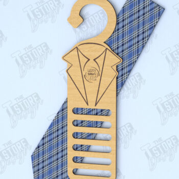 Intra απο ξύλο plywood 3mm-4mm πάχος - Γραβάτα για την Ημέρα του Πατέρα | Κρεμάστρα γραβάτας|CNC Δίασταση 20x20 cm INTRAFABR-118894823 - Image 1