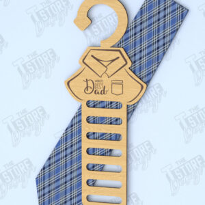 Intra απο ξύλο plywood 3mm-4mm πάχος - Γραβάτα για την Ημέρα του Πατέρα | Κρεμάστρα γραβάτας|CNC Δίασταση 20x20 cm INTRAFABR-118894827