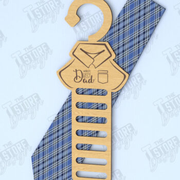 Intra απο ξύλο plywood 3mm-4mm πάχος - Γραβάτα για την Ημέρα του Πατέρα | Κρεμάστρα γραβάτας|CNC Δίασταση 20x20 cm INTRAFABR-118894827 - Image 1