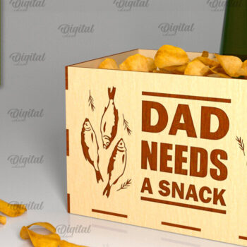 Intra απο ξύλο plywood 3mm-4mm πάχος - Κόψιμο με λέιζερ κουτί λιχουδιών για τη γιορτή του πατέρα Δίασταση 30x20 cm INTRAFABR-96223112 - Image 1