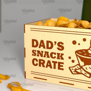 Intra απο ξύλο plywood 3mm-4mm πάχος - Κόψιμο με λέιζερ κουτί λιχουδιών για τη γιορτή του πατέρα Δίασταση 30x20 cm INTRAFABR-96223246