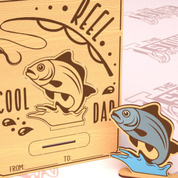 Intra απο ξύλο plywood 3mm-4mm πάχος - Πακέτο σχεδίου ξύλινης κάρτας για την ημέρα του πατέρα Δίασταση 10x15 cm INTRAFABR-97722581 - Image 2