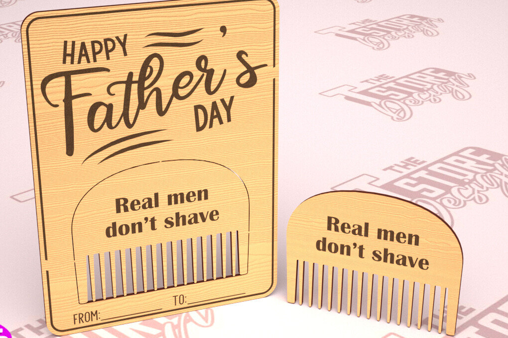 Intra απο ξύλο plywood 3mm-4mm πάχος - Ξύλινη κάρτα για τη γιορτή του πατέρα | Ευχετήρια κάρτα Δίασταση 10x15 cm INTRAFABR-97722458