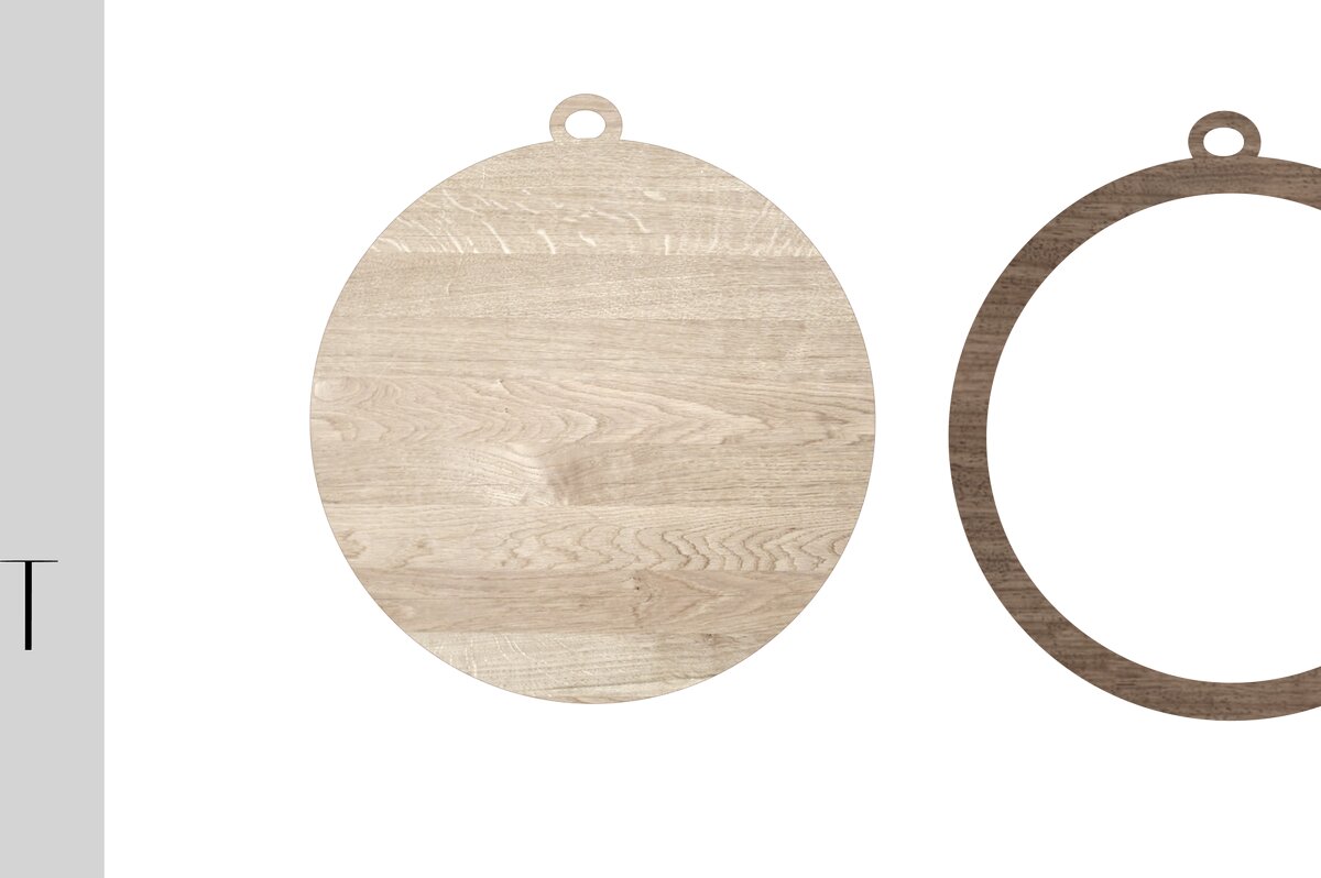 Intra απο ξύλο plywood 3mm-4mm πάχος - Κενό στολίδι Faux Shiplap Δίασταση 6x6 cm INTRAFABR-20946815