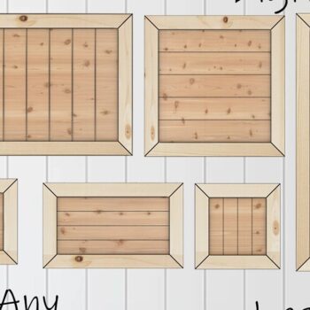 Intra απο ξύλο plywood 3mm-4mm πάχος - Faux Shiplap Sign Backers Laser Cut Δίασταση 30x20 cm INTRAFABR-37054014 - Image 1