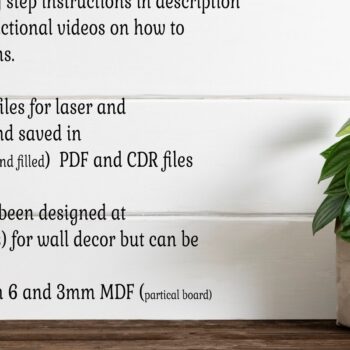 Intra απο ξύλο plywood 3mm-4mm πάχος - Σημάδι ονόματος φτερού και βέλους  Laser Δίασταση 30x20 cm INTRAFABR-86191979 - Image 5