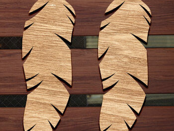 Intra απο ξύλο plywood 3mm-4mm πάχος - Σκουλαρίκι με φτερά Laser Cut  Δίασταση 3x3 cm INTRAFABR-91208888 - Image 1