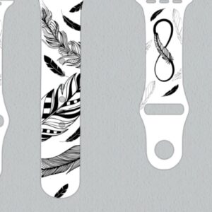 Intra απο ξύλο plywood 3mm-4mm πάχος - Feather Infinity Watch Band Laser  Δίασταση 30x20 cm INTRAFABR-26526865