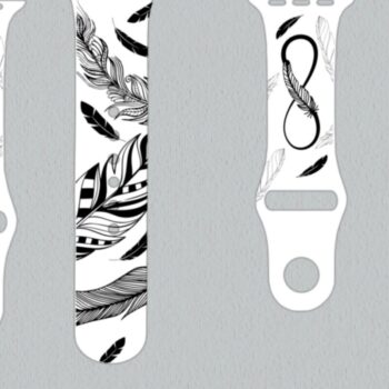 Intra απο ξύλο plywood 3mm-4mm πάχος - Feather Infinity Watch Band Laser Δίασταση 30x20 cm INTRAFABR-26526865 - Image 1