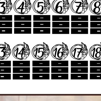 Intra απο ξύλο plywood 3mm-4mm πάχος - Αριθμοί τραπεζιού γάμου με πούπουλα Δίασταση 10x8 cm INTRAFABR-94785329 - Image 2