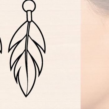 Intra απο ξύλο plywood 3mm-4mm πάχος - Ξύλινα σκουλαρίκια με πούπουλα με λέιζερ Δίασταση 3x3 cm INTRAFABR-110221254 - Image 1