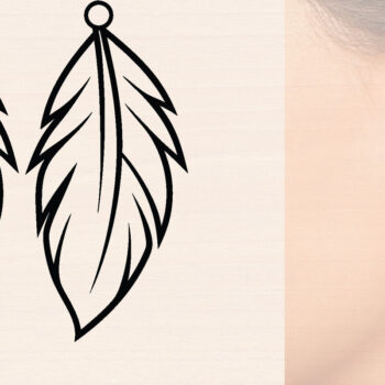 Intra απο ξύλο plywood 3mm-4mm πάχος - Ξύλινα σκουλαρίκια με πούπουλα με λέιζερ Δίασταση 3x3 cm INTRAFABR-110221296 - Image 1