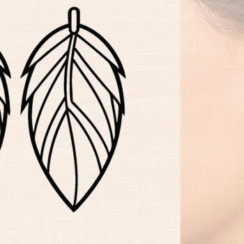 Intra απο ξύλο plywood 3mm-4mm πάχος - Ξύλινα σκουλαρίκια με πούπουλα με λέιζερ  Δίασταση 3x3 cm INTRAFABR-110221405 - Image 1