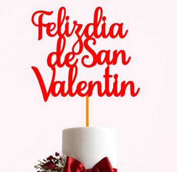 Intra απο ξύλο plywood 3mm-4mm πάχος - Happy Day's Day Cake Topper Δίασταση 20x20 cm INTRAFABR-89407394 - Image 1